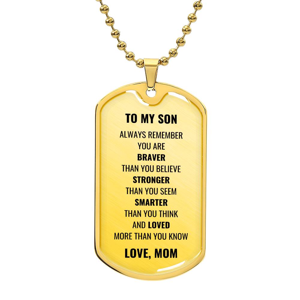 To my Son, from Mom