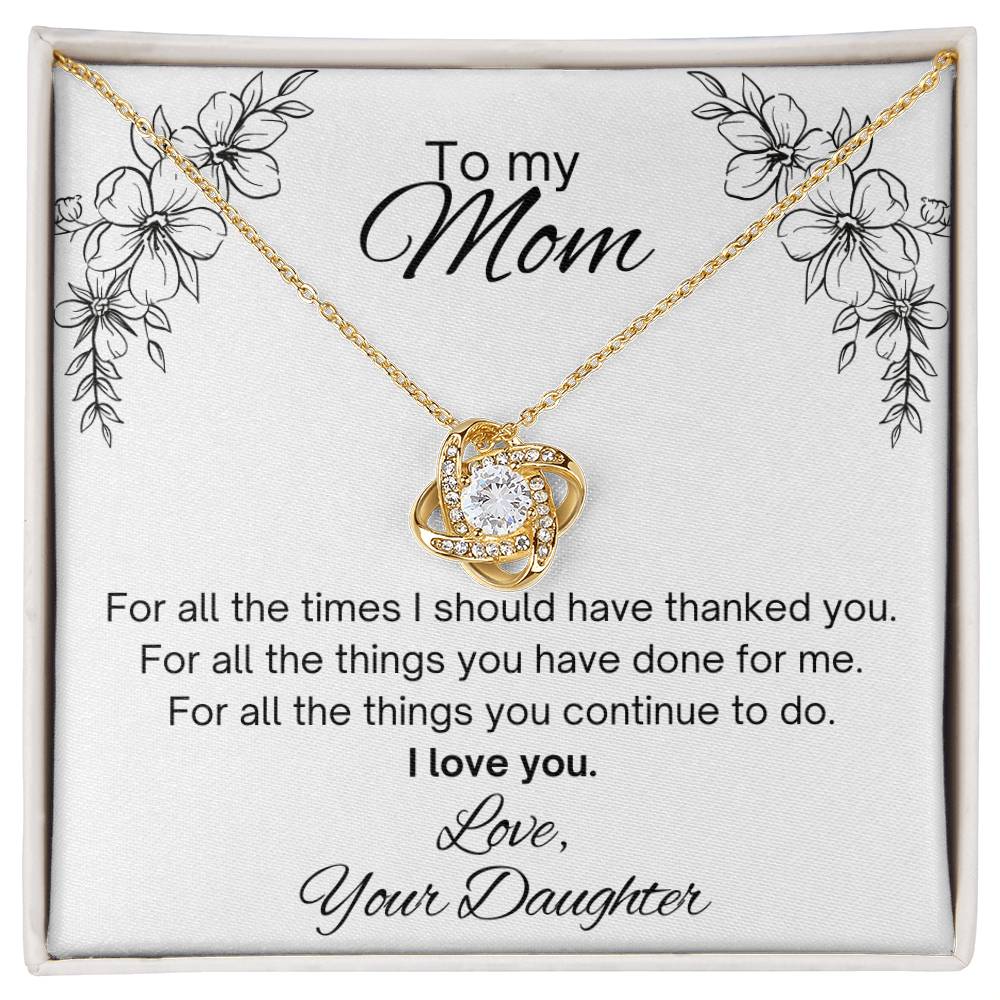 To my Mom, from Daughter