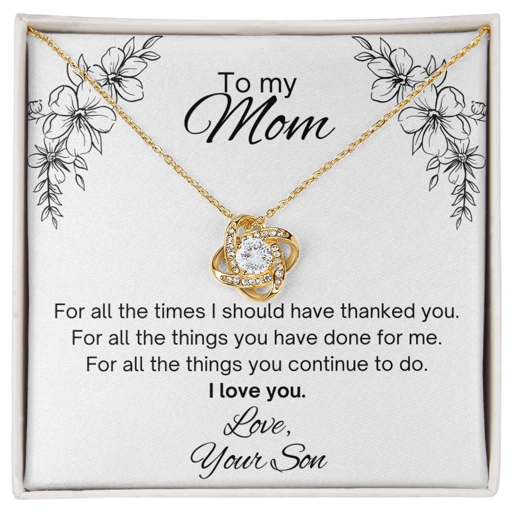 To my Mom, from Son