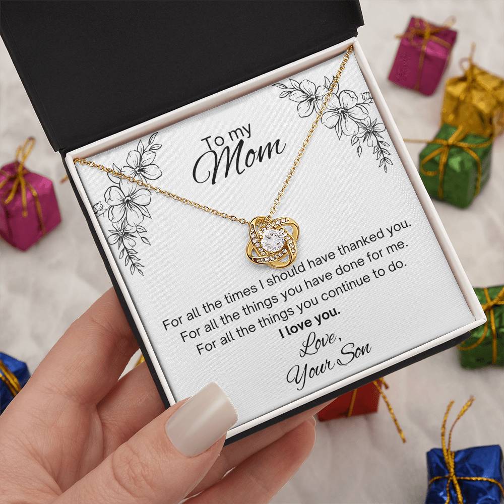 To my Mom, from Son