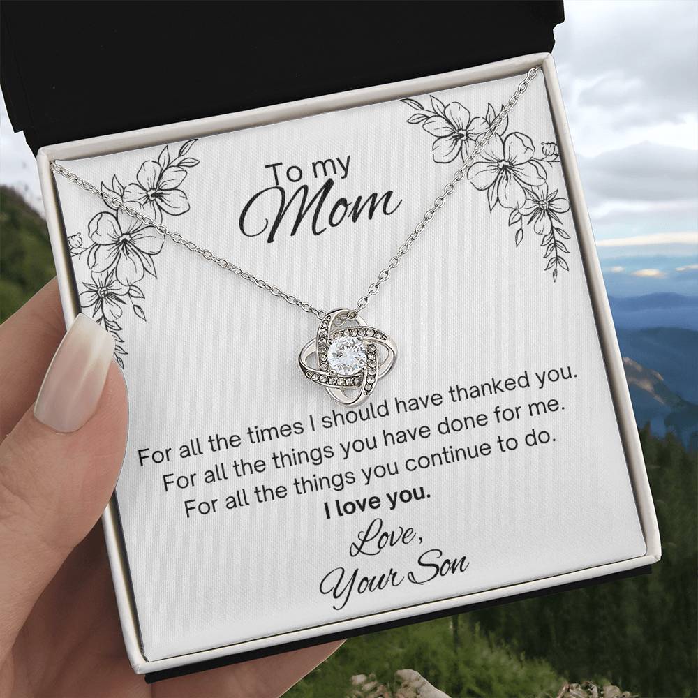 To my Mom, from Son