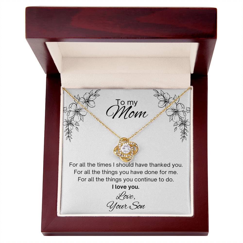 To my Mom, from Son