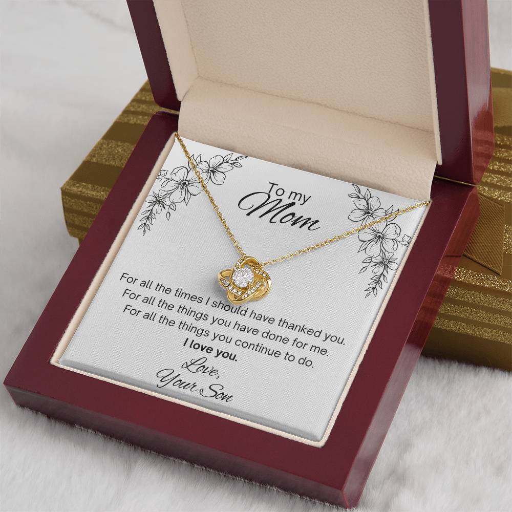 To my Mom, from Son