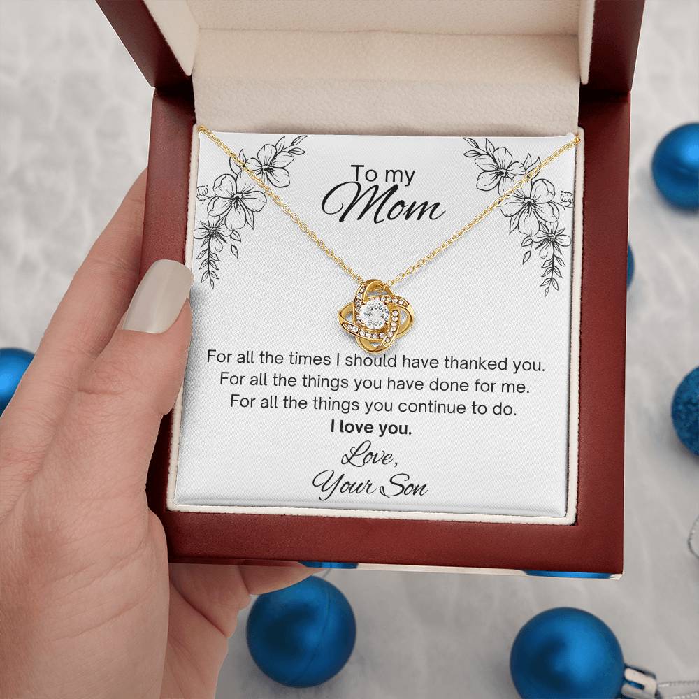 To my Mom, from Son