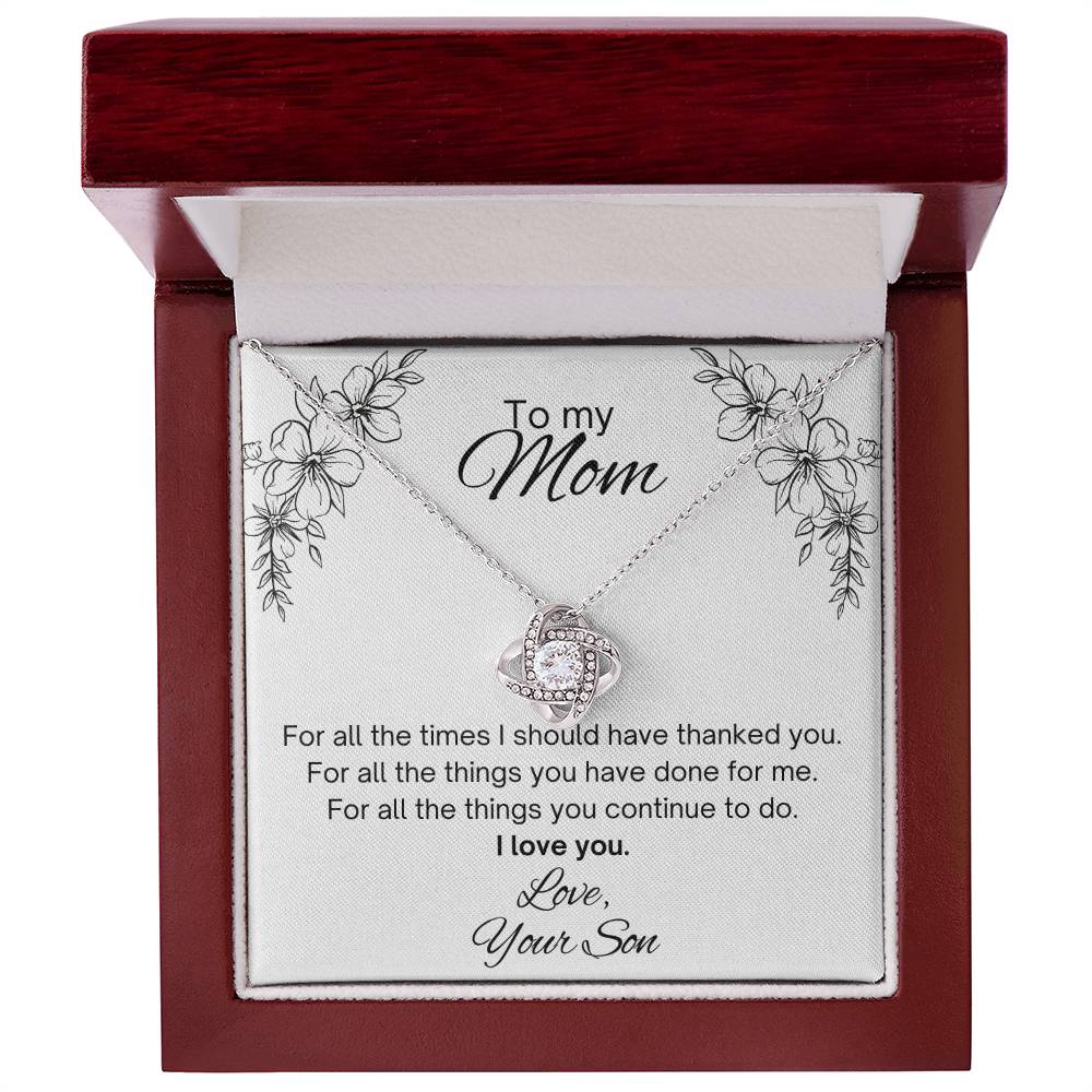 To my Mom, from Son