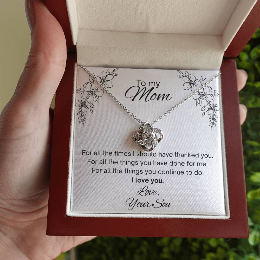 To my Mom, from Son