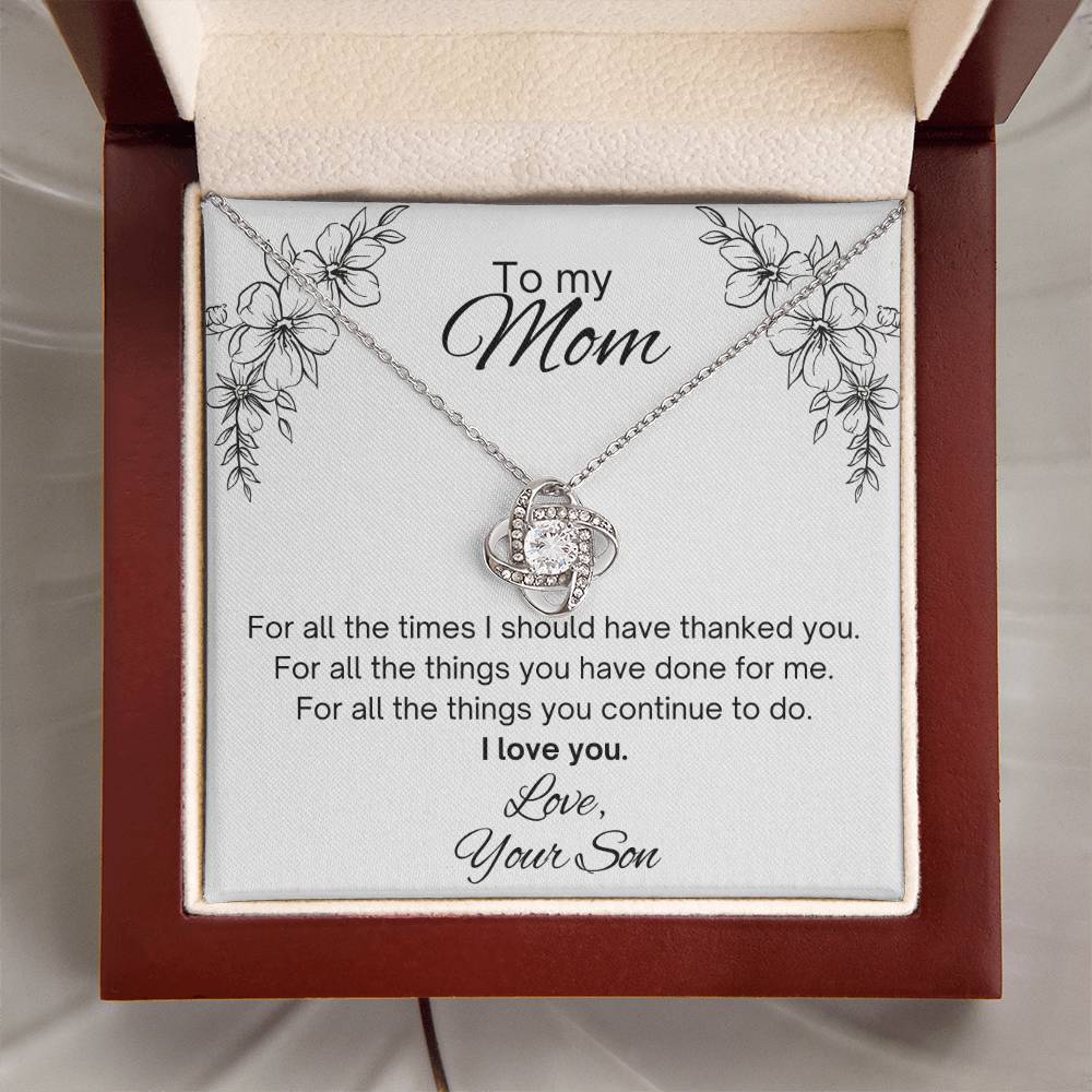 To my Mom, from Son