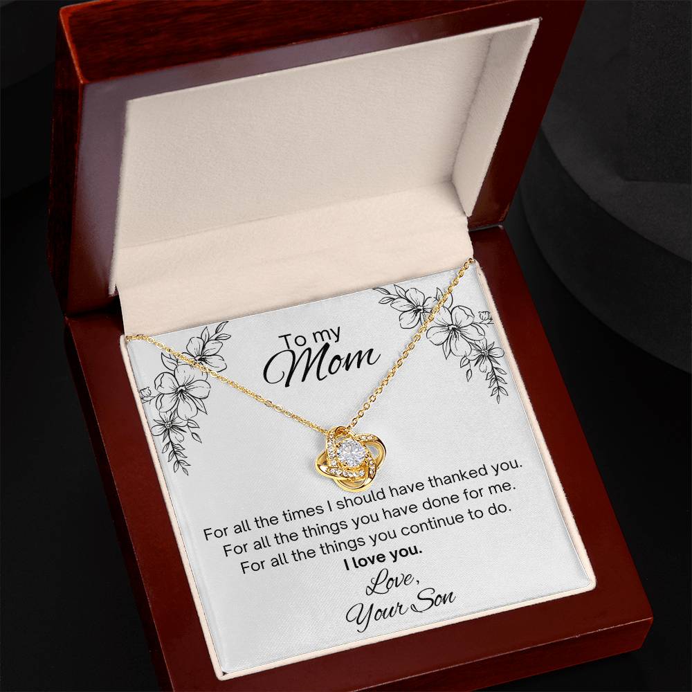 To my Mom, from Son